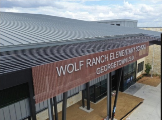 Wolf Ranch is located off of D.B. Wood Road south of Hwy. 29. (Screenshot courtesy Georgetown ISD)