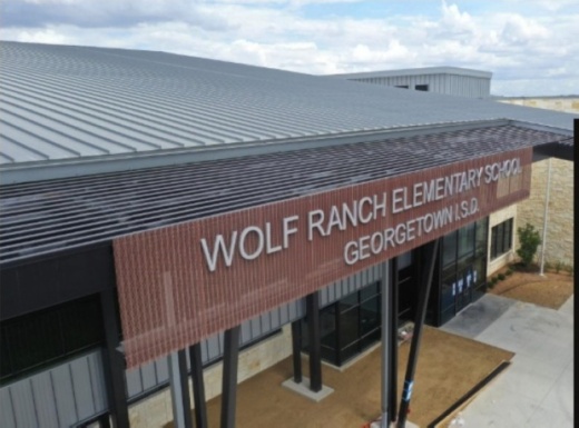 Wolf Ranch Elementary School is located off of D.B. Wood Road south of Hwy. 29. (Screenshot courtesy Georgetown ISD)