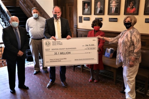 The county awarded more than $35 million in grants to small businesses through the federal stimulus program. (Courtesy Denton County)