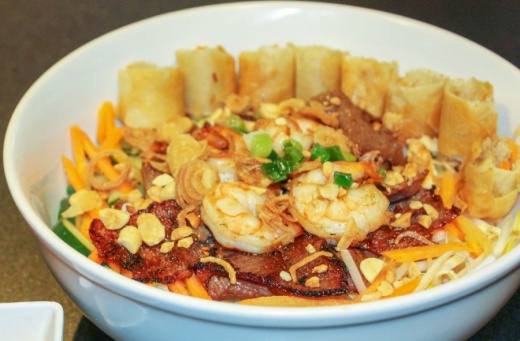 Fu Manchung serves a variety of Asian-inspired dishes, blending Vietnamese, Thai, Chinese and American cuisines. (Adriana Rezal/Community Impact Newspaper)