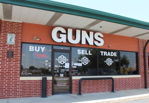 Guns Warehouse is at 601 E. Whitestone Blvd., Ste. 712, in Cedar Park. (Brian Perdue/Community Impact Newspaper)