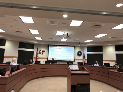 Lake Travis ISD approved the 2020-21 tax rate and budget during an Aug. 19 board meeting. (Amy Rae Dadamo/Community Impact Newspaper)