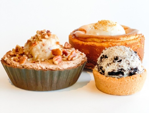 The dessert bar has a menu that includes pies and minipies. (Courtesy Pie Bar)