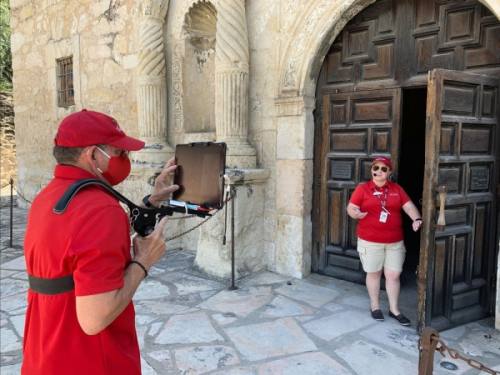 Staff members will lead virtual tours in real time at The Alamo. (Courtesy The Alamo)