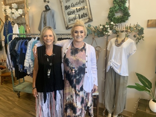 Judy and Erin Dragoo run Judy Wear Boutique in Chandler. (Alexa D'Angelo/Community Impact Newspaper)