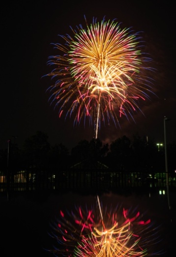 fireworks in The Woodlands