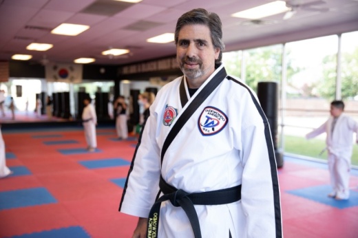 Bill Mischke has been the owner and lead instructor of Flower Mound Taekwondo for 16 years. (Liesbeth Powers/Community Impact Newspaper)