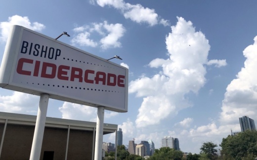 Bishop Cidercade opened Aug. 28 at 600 E. Riverside Drive in South Central Austin. (Jack Flagler/Community Impact Newspaper)