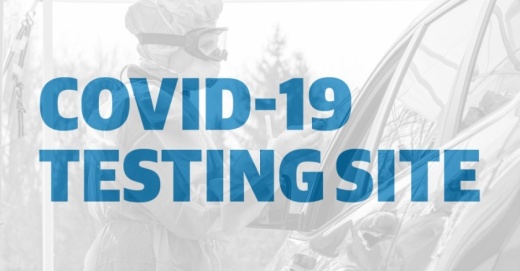 COVID-19 testing site graphic