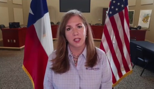 Lakeway Mayor Sandy Cox held a live broadcast Sept. 3. (Courtesy City of Lakeway)