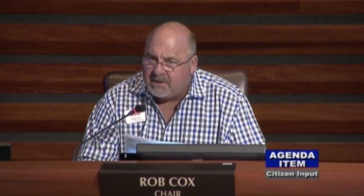 Frisco Planning & Zoning Commission Chair Robert Cox said he was in favor of the zoning ordinance changes for indoor gun ranges. (Screenshot courtesy city of Frisco)