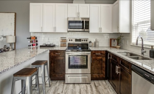 This image depicts a kitchen with Urbana at Goodnight Ranch in South Austin. Layouts and certain amenities could be similar, developers said, to the new Round Rock project proposal. (Courtesy Urban Moment)