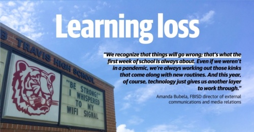 FBISD Superintendent Charles Dupre said district officials believe it will take two years to remedy the learning loss that happened when school closed for nine weeks at the end of the 2019-20 school year. (Tessa Hoefle/Community Impact Newspaper) 