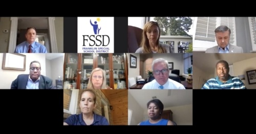Franklin Special School District Board of Education Chair Tim Stillings said he will move aside to allow another board member to serve as board chair. (Screenshot via YouTube)