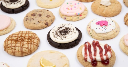 Crumbl Cookies offers a weekly rotating menu of fresh-baked cookies, such as Strawberry Poptart, Pumpkin Oreo and Buckeye Brownie. (Courtesy Crumbl Cookies)
