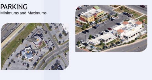 Council’s unanimous approval Sept. 14 effectively allows for the temporary reduction of the minimum number of parking spaces required and allows restaurants to use those spaces for dining areas. (Screen shot courtesy city of New Braunfels)