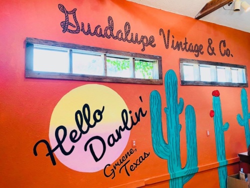 The new shop will be located next to BarBelles Boutique. (Courtesy Guadalupe Vintage & Co.)