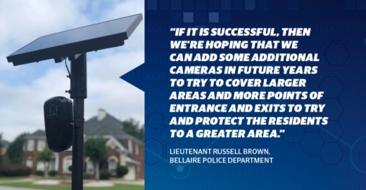 Bellaire will soon start a pilot program for automated license plate readers. (Photo courtesy Flock Safety)