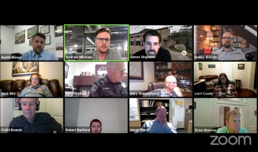 Jersey Village City Council members debated a proposed Tax Increment Reinvestment Zone at a Sept. 21 virtual meeting. (Screenshot courtesy Zoom)