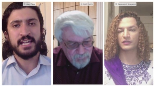 From left: Incumbent Greg Casar is facing off against Louis C. Herrin III and Ramesses Setepenre for the District 4 Austin City Council seat. (Courtesy ATXN)