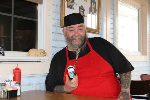 Also known as “Pengus McPengus,” Sunderland-native Stephen Gwynn is the chef behind Pengus’s Place, which he owns with his wife, Lori Gwynn. (Adriana Rezal/Community Impact Newspaper)
