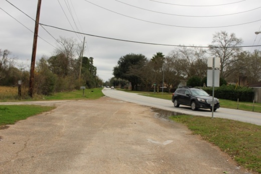Rankin Road will soon be improved between the Union Pacific Corp. railroad and South Houston Avenue with improved drainage and a pedestrian bridge. (Kelly Schafler/Community Impact Newspaper)