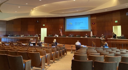 The Frisco ISD board of trustees approved its a rate of $1.3102 per $100 property valuation at the Sept. 28 special meeting. (Elizabeth Ucles/Community Impact Newspaper)