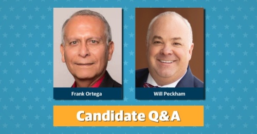Frank Ortega and Will Peckham are running for Round Rock City Council Place 4.