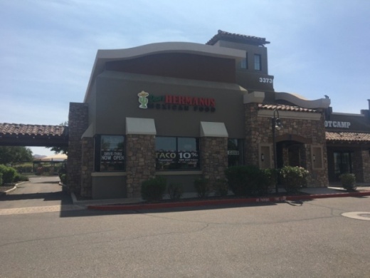 Dean's Hermanos Mexican Food restaurant is among the businesses that have closed this summer in Gilbert. (Tom Blodgett/Community Impact Newspaper)