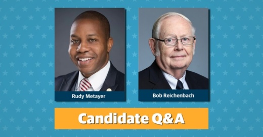 Two candidates, Rudy Metayer and Bob Reichenbach, are seeking Pflugerville City Council's Place 4 seat.