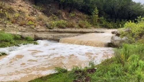 Residents have reported heavy sediment runoff in Little Rough Hollow Cove. (Courtesy Christy Muse)