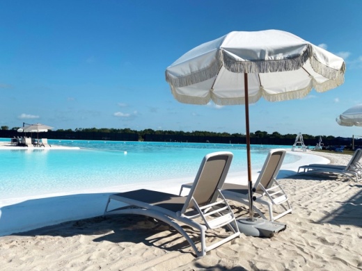 Crystal Lagoon is the largest amenity of its kind in Texas. (Courtesy Lago Mar)