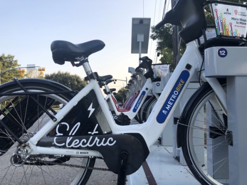 Capital Metro and the city of Austin are now partnering on a shared bike program. Previously branded as Austin BCycle, the program is now called MetroBike. (Jack Flagler/Community Impact Newspaper)