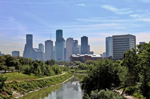 Buffalo Bayou runs through the city of Houston. (Matt Dulin/Community Impact Newspaper)