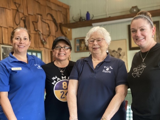 From left: Managers Chanda Guedry and Debbie Martinez, owner Carol Guedry and manager Angela Martinez run Pat’s Place. (Photos by Brian Rash/Community Impact Newspaper)
