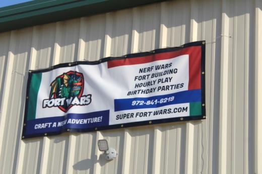 Super Fort Wars opened in August on Alta Vista Road. (Sandra Sadek/Community Impact Newspaper)