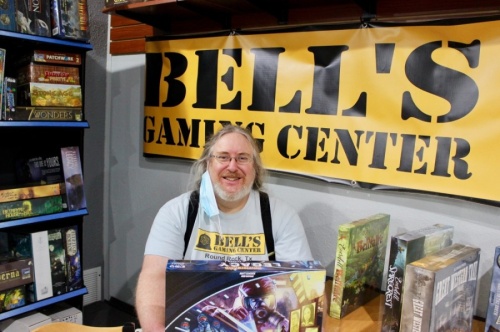 Michael Bell opened Bells Gaming Center in July 2018. The store sells card games, board games, dice and other accessories. (Photos by Taylor Jackson Buchanan/Community Impact Newspaper)