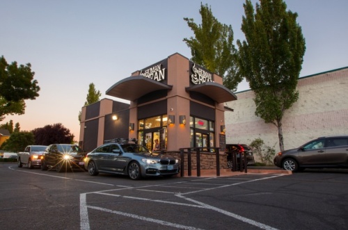 The Oregon-based drive-thru espresso coffee bar specializes in lattes, cold brews, flavored teas, breakfast sandwiches and pastries, among other offerings. (Courtesy The Human Bean)