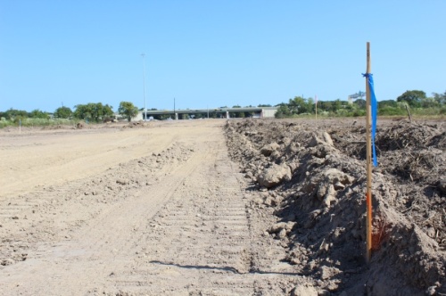 Work has begun on a mobility project in Cypress to extend Mason Road south of Hwy. 290 into the future site of the Dunham Pointe master-planned community. (Shawn Arrajj/Community Impact Newspaper)