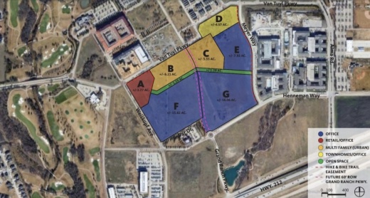 More than 62 acres had their zones reshuffled to be divided into seven tracts in McKinney. (Courtesy city of McKinney)