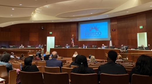 Frisco ISD officials updated the board on their definition of a close contact at an Oct. 13 meeting. (Elizabeth Uclés/Community Impact Newspaper)
