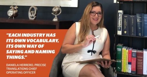 Daniela Herrero is the chief operating officer of Precise Translations (Courtesy Precise Translations)