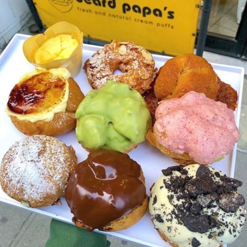 Beard Papa's will allow patrons to build their own cream puffs by choosing from eight types of cream puff shells and eight cream filling flavors. (Courtesy Beard Papa's)
