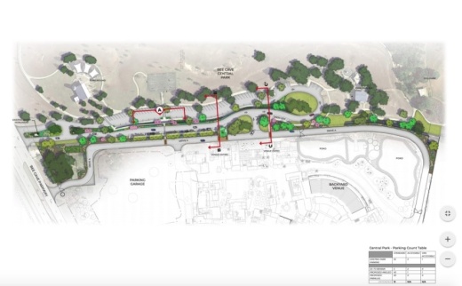 Bee Cave’s Central Park could be utilized as a ride-sharing location for an upcoming 3,000-plus-person event venue within The Backyard development. (Courtesy city of Bee Cave)