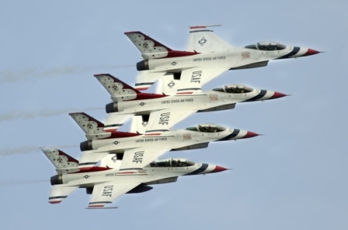 The U.S. Air Force Thunderbirds will be the featured performers at the 30th Anniversary of the Bell Fort Worth Alliance Air Show. (Courtesy of Bell Fort Worth Alliance Air Show)