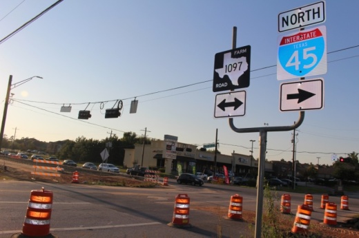 Work on FM 1097, which was funded partly through the county’s $280 million road bond in 2015, is making headway in Precinct 1. After Precinct 1 completes projects from the bond, there will be $150,000 left over. (Eva Vigh/Community Impact Newspaper)