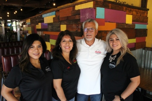 Angelina’s Mexican Restaurant in Lewisville is operated by a family consisting of Eliza Velez (from left), Isabel Velez, Louis Velez and Adriana Luna. (Daniel Houston/Community Impact Newspaper)