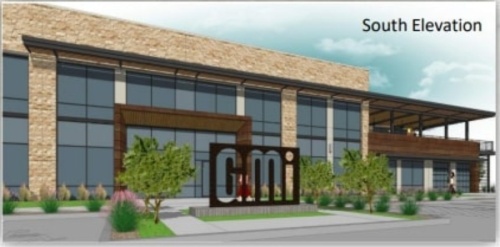 This is an artist's rendering of the GMi Headquarters on 2450 Crooked Lane. (Courtesy ClayMoore Engineering)