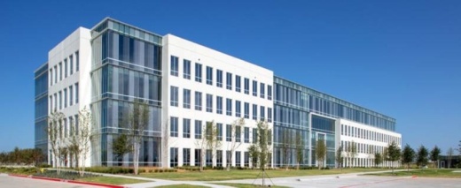 A four-story office building was recently completed at the International Business Park campus. (Courtesy Chad M. Davis)