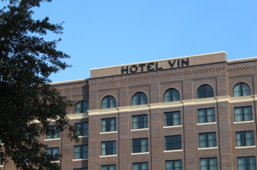 The newly opened Hotel Vin and the upcoming Harvest Hall adjacent to the hotel are looking to hire employees during their Oct. 22 hiring fair. (Sandra Sadek/Community Impact Newspaper)
